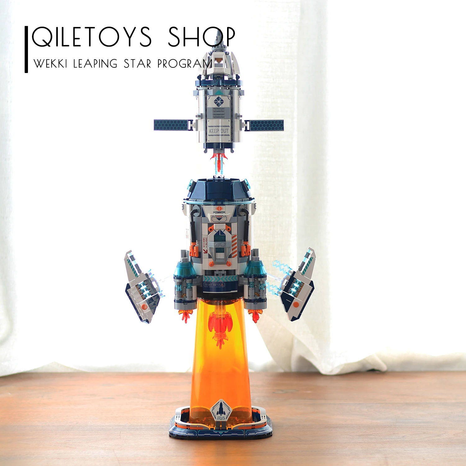 Em estoque 506512 moc técnico criativo foguete blocos de construção tijolos montagem modelo brinquedos para crianças aniversário presente natal