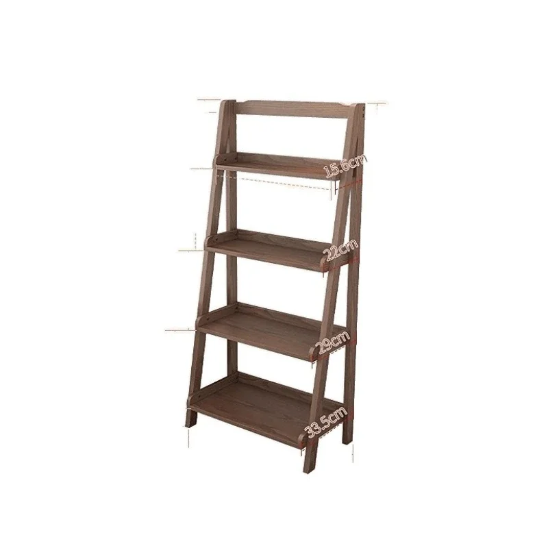 

Solid wood shelves, floor-to-ceiling Internet celebrity children's vertical multi-layer bookcase, wall storage rack