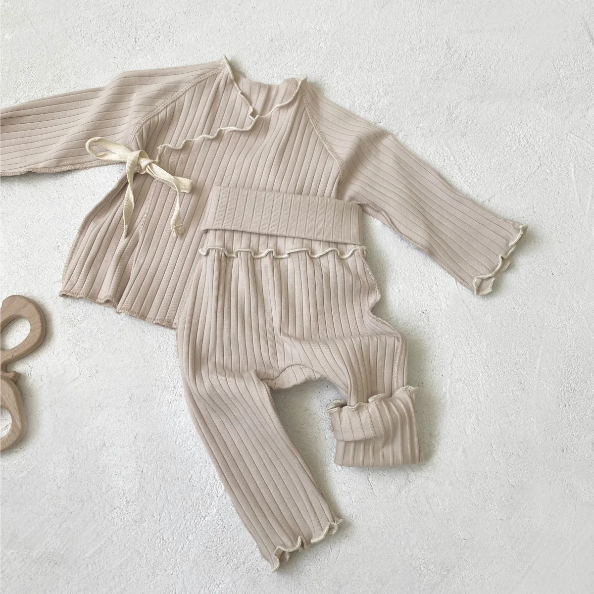 0-24M Newborn Kid Baby Boy Girl Clothes Set Autumn Winter Long Sleeve Top Pant Suit Cotton Two Piece Pajamas Set PJ Outfit