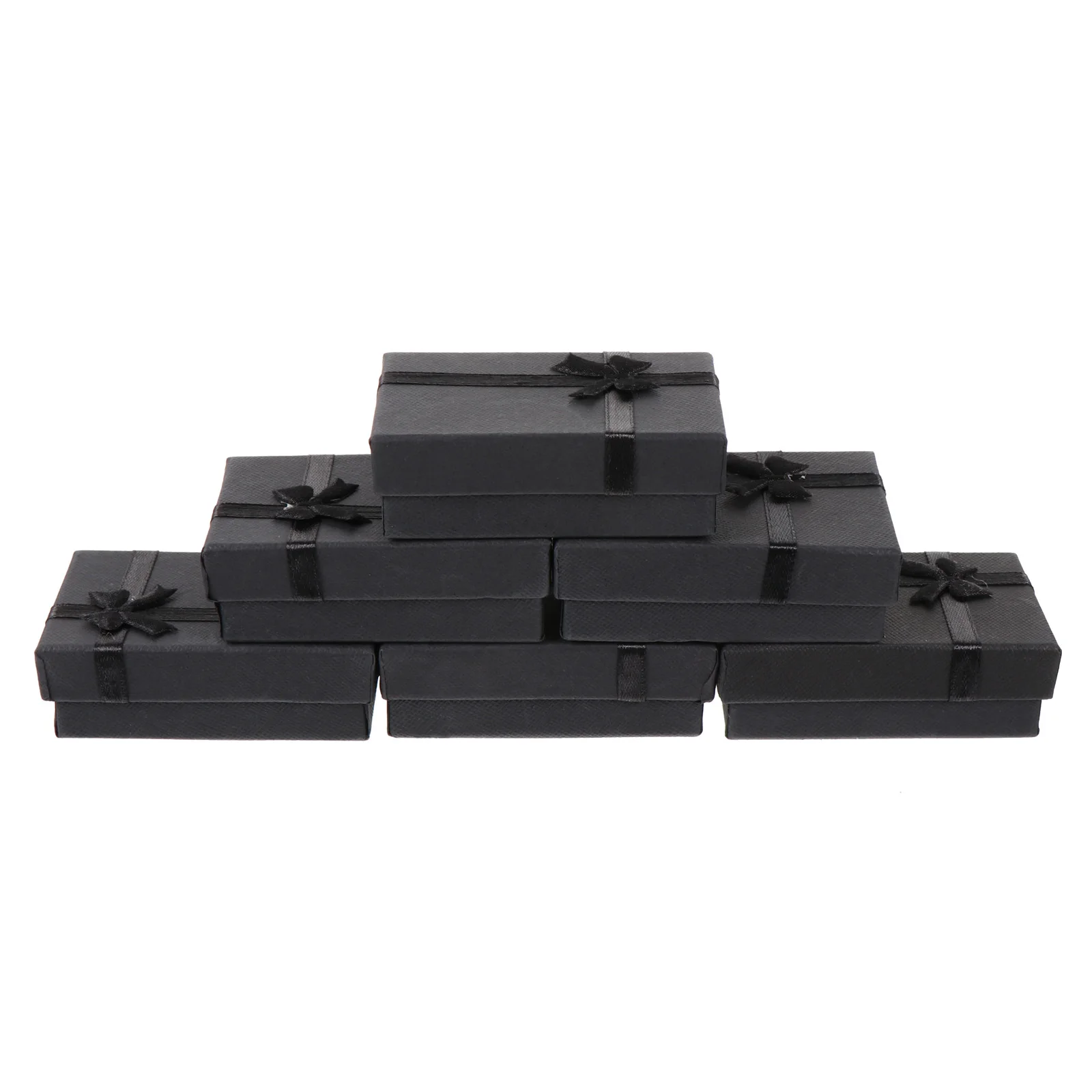 

6 Pcs Bow Jewelry Box Gift Treat Boxes Cases with Bowknot Present Organizer Lids
