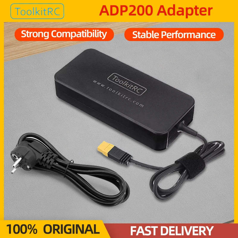 ToolkitRC ADP200 محول 200 واط 19.5 فولت امدادات الطاقة مع XT60 موصل ل M6 M7 ISDT Q6 T6 RC يبو بطارية شاحن ميزان الطائرة بدون طيار