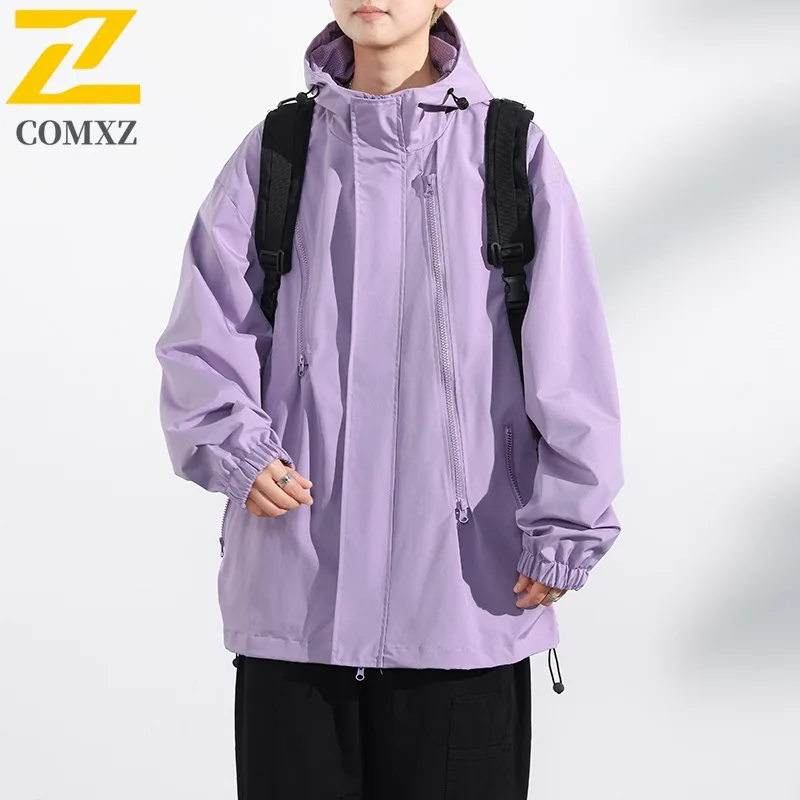 سترة EiAO الرجالية المقاومة للماء والرياح التكتيكية - معطف المشي لمسافات طويلة في الهواء الطلق للتخييم والصيد على طراز ملابس الشارع الحضرية سترة ساخنة #2