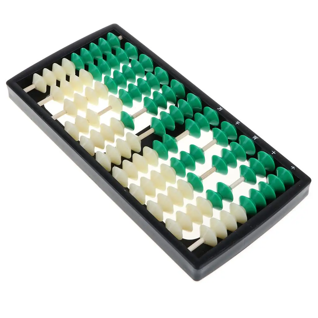 Plastic Chinese Abacus, Kinderrekenmachine Wiskunde Educatief Speelgoed, 11 Kolom, 9 Kralen