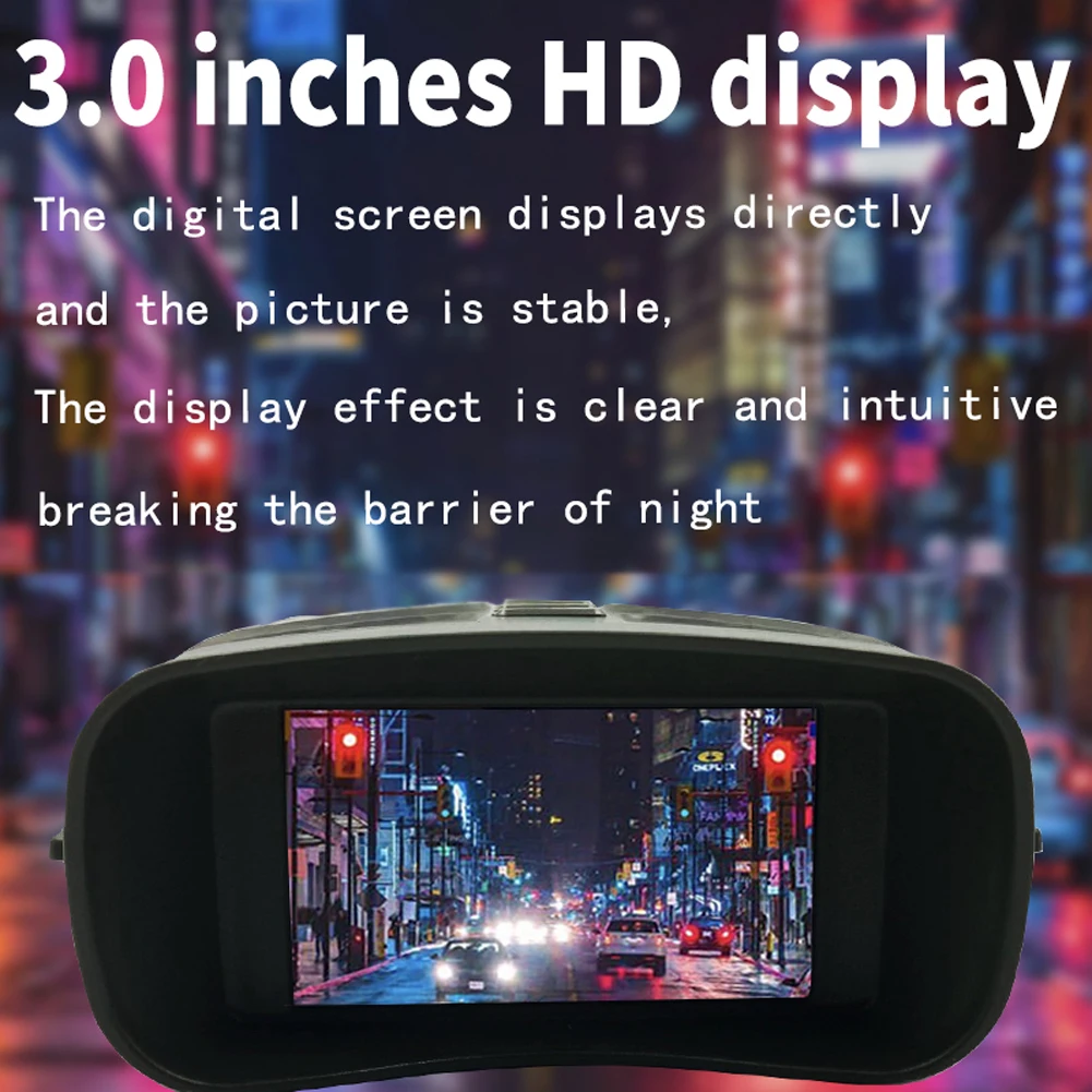 Binocolo ottico portatile esterno portatile 4K Zoom digitale 5X Foto video Scatto 150-200M Distanza di visione completamente scura per esterni