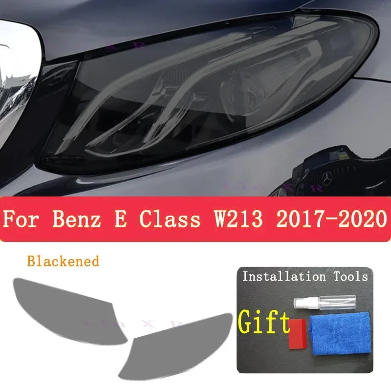 Für Mercedes Benz E Klasse W213 C238 S213 A238 E63 AMG Auto Scheinwerfer Tönung Schwarz Schutz Film Rücklicht Transparent TPU Aufkleber