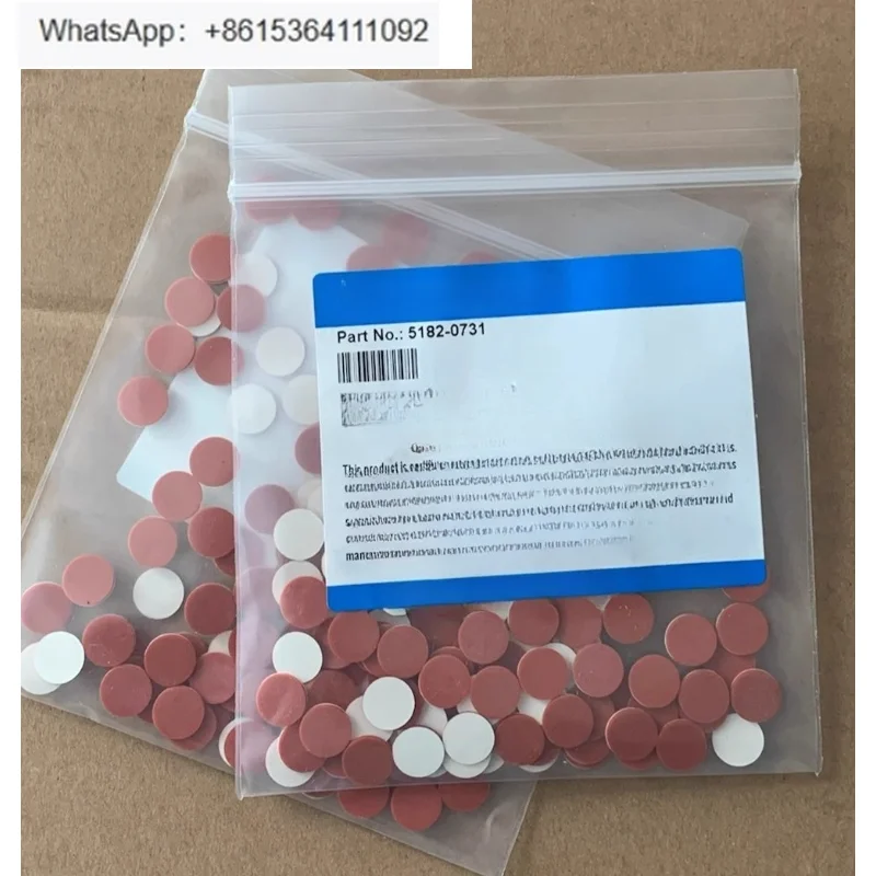 

2Ml sample bottle spacer PTFE red silicone rubber 9mm sample bottle spacer 5182-0731
