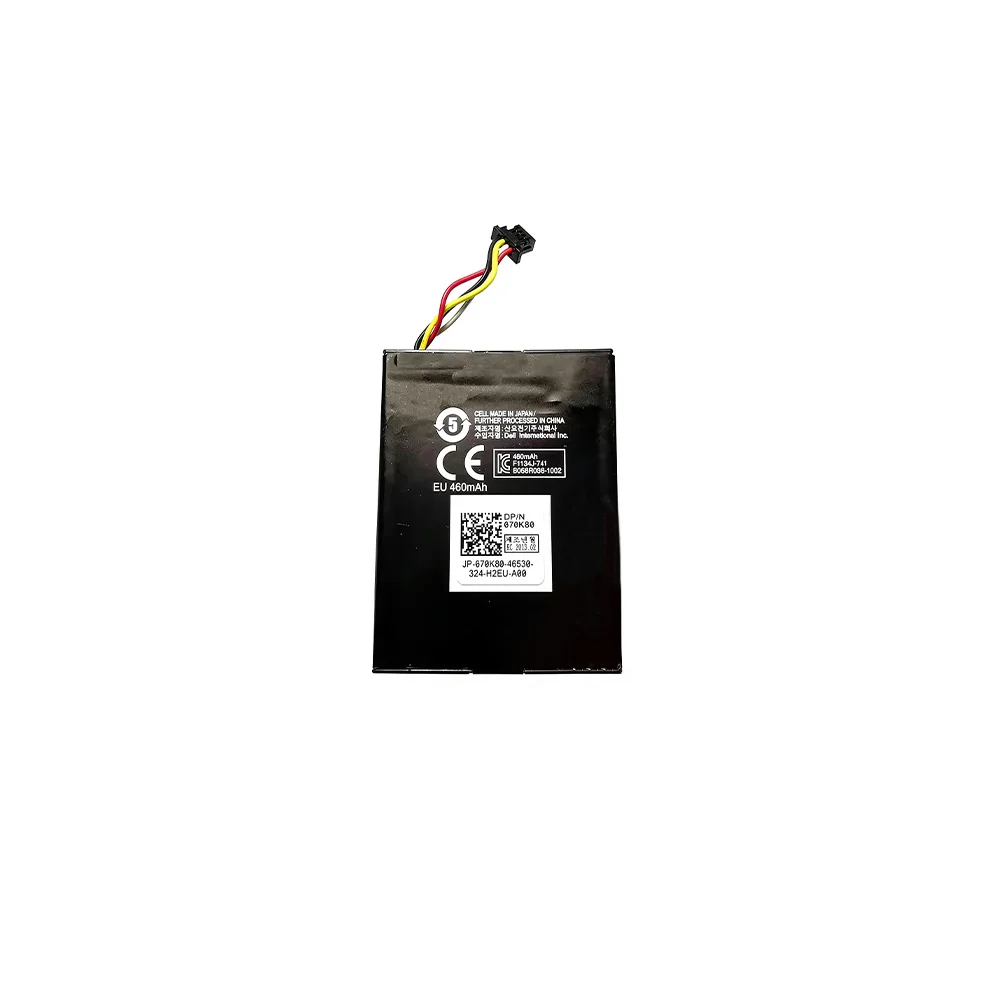 70K80 3.6V 1.6Wh 500mAh T40JJ Server Array Card Battery For DELL R620 R720 R820 R920 R830 R320 PERC H710 H710P H810 070K80 H132V