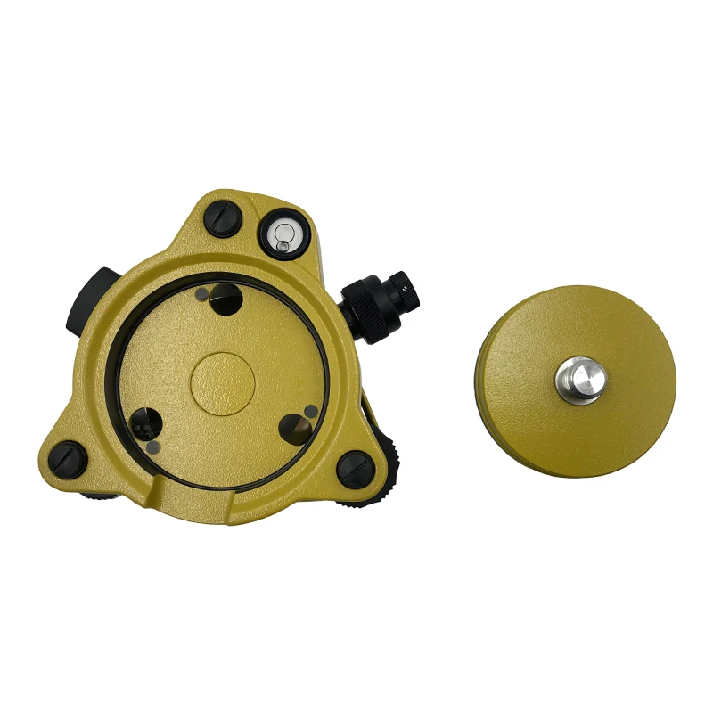 YELLOW TRIBRACH WITH OPTICAL PLUMMET FIXED ADAPTER WITH 5/8X11 THREAD FOR TOTAL STATION GNSS TRIMBLE WHOLE SET