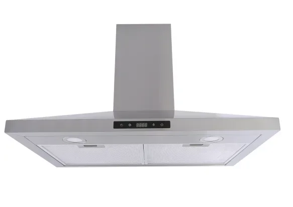 30 Inch North America ETL Certificated Wall Mounted Range Hood Curved Glass Kitchen Appliance Cooker Hood