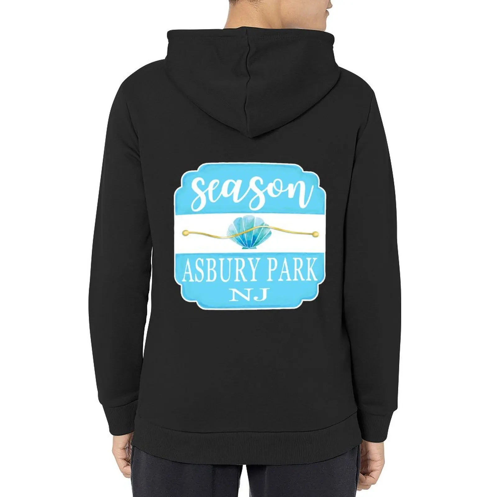 

ASBURY PARK New Jersey Beach Badge Hoodie anime clothing autumn new products hooded shirt korean clothes new in hoodies