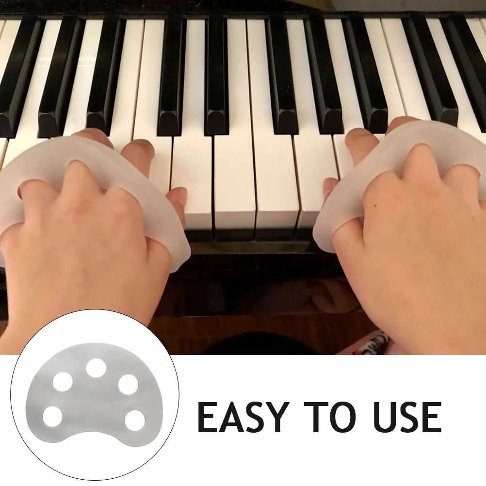 

2 Pcs Piano Finger Trainers Durable Guitar Training Home Exercisers Practical Strengtheners Reusable Long Lasting Support