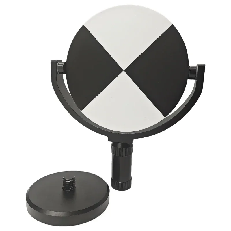 NEW 6 Inch Adjustable Tilting Target Scanner With Base For Faro Laser tracker 155mm Target Black and White With Magnetic Mount