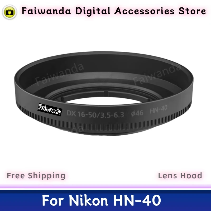 

New Original Genuine Front Lens Hood HN-40 For Nikon NIKKOR Z DX 16-50mm F3.5-6.3 VR Lens (46mm) DX16-50/3.5-6.3 16-50/3.5-6.3
