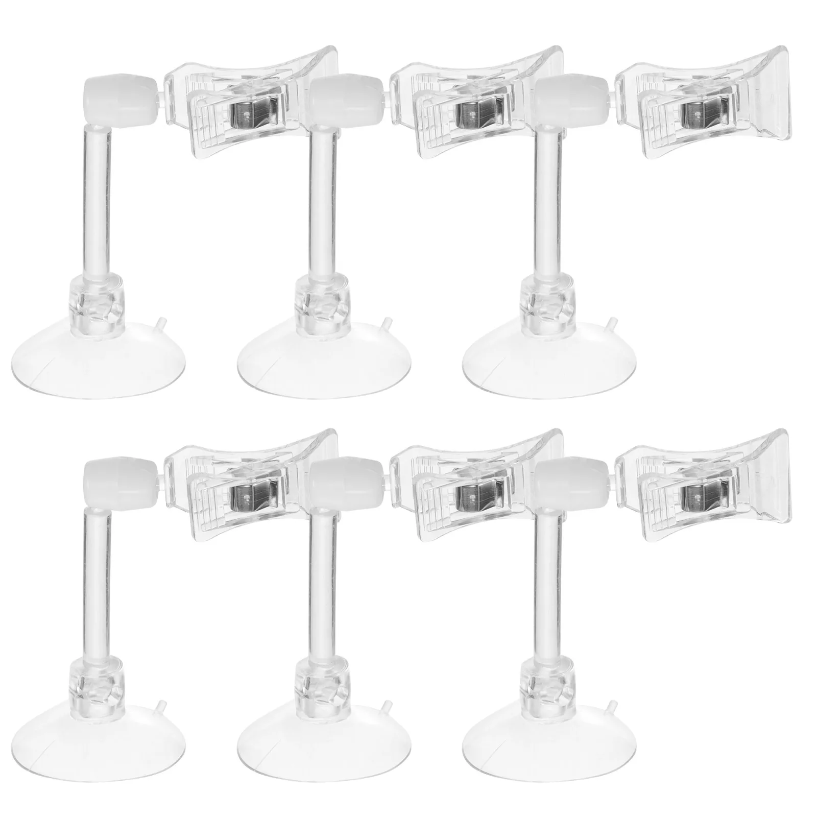 

6pcs Fish Tank Suction Cup Clamp Veggie Clip Aquarium Feeding Tools Fodder Holder Easy Install Durable Material Storage
