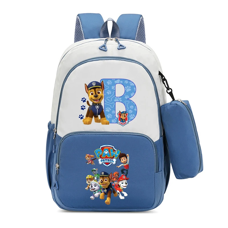 باو باترولز أنيمي ظهره مقلمة 2 قطعة الصبي طالب المراهقين كتاب أكياس الرجال حقيبة الظهر حقيبة السفر Mochila Escolar هدية #3