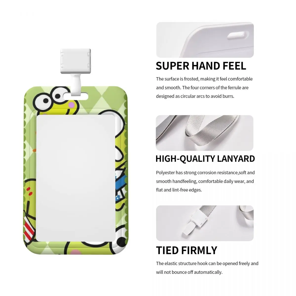 Cute Keroppi Credit Card Holder Lanyard - usage example