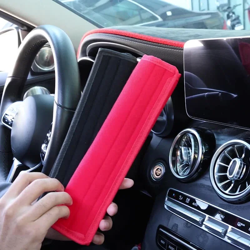 2 Pcs Personalized And Fashionable Seat Belt Cushions Suitable For Vehicle Use Soft And Comfortable Car Seat Belt Cushions