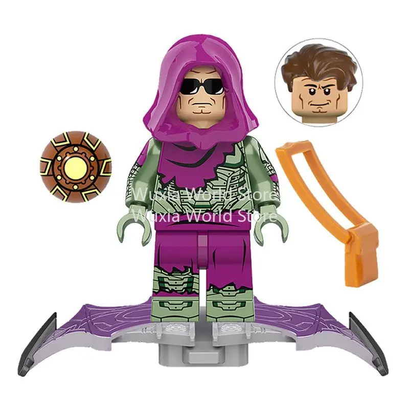 

Фигурка Человека-паука 5 см, аниме-модель из ПВХ, сборные строительные блоки, Гоблин, Мистерио, Доктор Октопус, детские подарки, игрушки