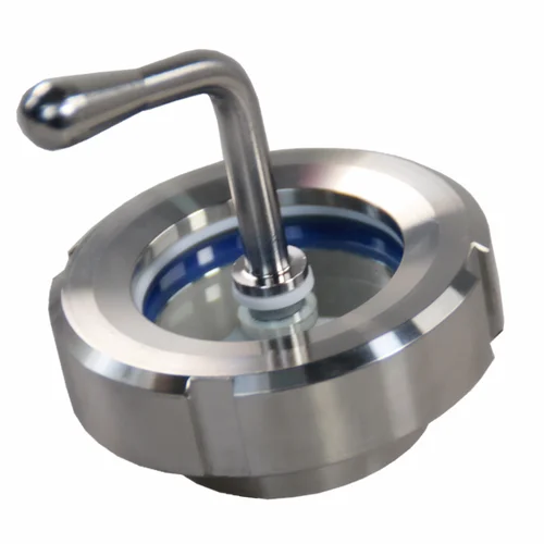 Soldadura sanitaria de acero inoxidable 304 con mira de vidrio de limpiaparabrisas, 51-219