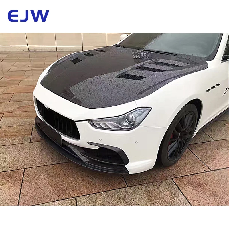 For 2014-2023 Maserati Ghibli Sedan Carbon Fiber Engine Hood, High-quality Carbon Fiber Engine Hood For Automobiles