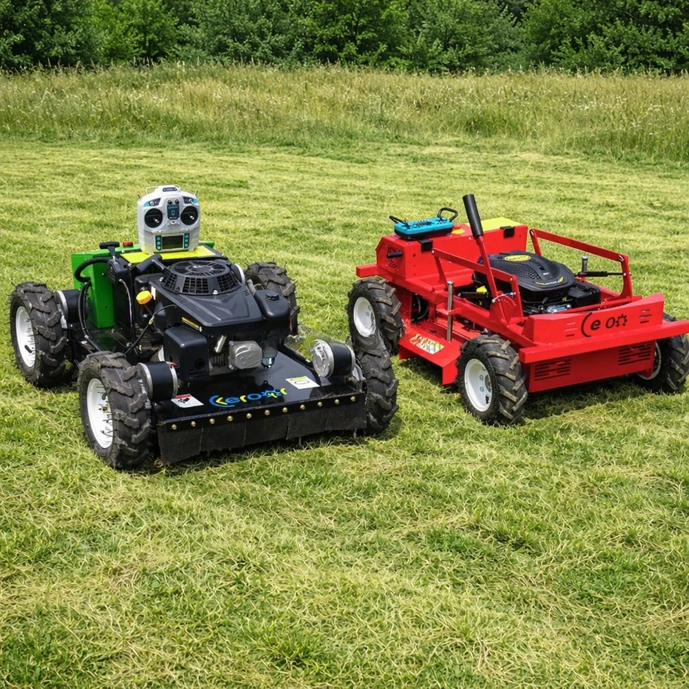 Remote Control Cordless Lawn Mower 21 Inch Efficient Grass Cutting Machine for Garden Lawn