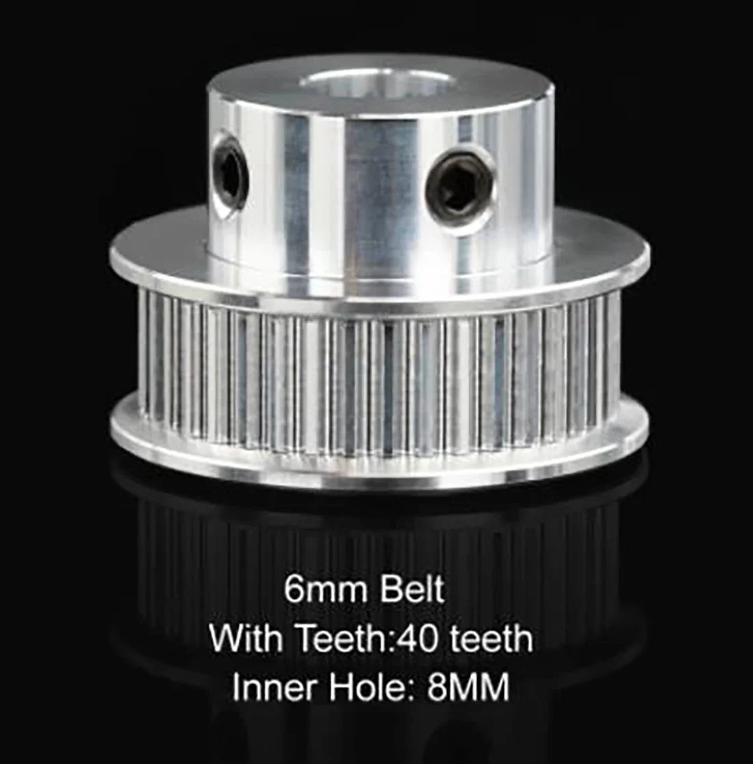 M10 40 Tooth 2GT Timing Pulley Bore 8mm & M10 Thread For 3D Printer Width 6mm GT2 Gates Timing Belt Sfu1204 Ball Screw