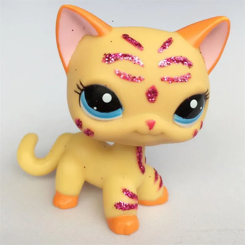 Classic Lps Pet Shop Toy, Shorthair Cat, Cute Tiger, Lps Ação, Presentes clássicos, Presentes infantis, Frete Grátis, Novo