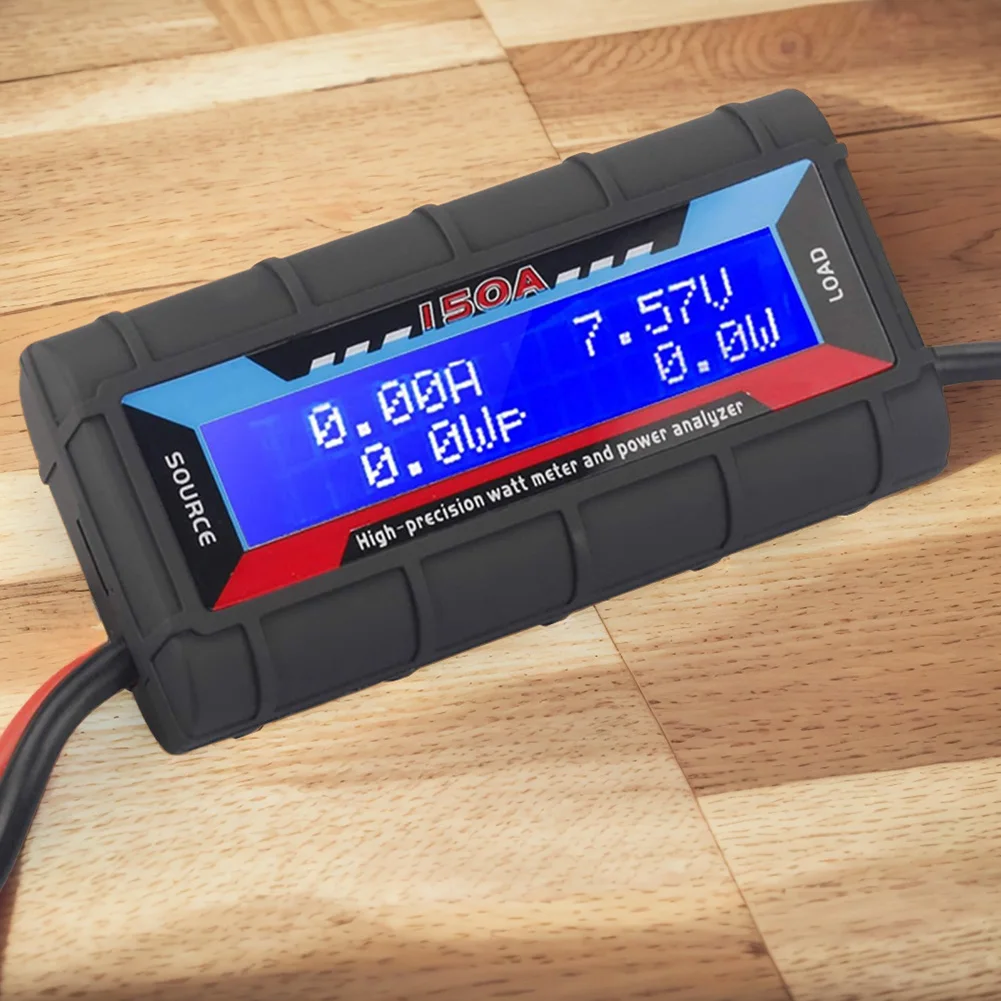 150A Battery Voltage Amp Meter Backlight LCD High Precision Current Power Analyzer Digital High-Precision Amp Watt Meter