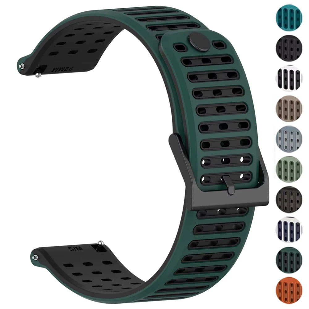 Bracelet en Silicone 22mm pour Amazfit Balance 2 1, Bracelet de sport pour Amazfit Bip 6 5/GTR 4 2 2e/GTR3 pro/Helio/Active Max, Correa