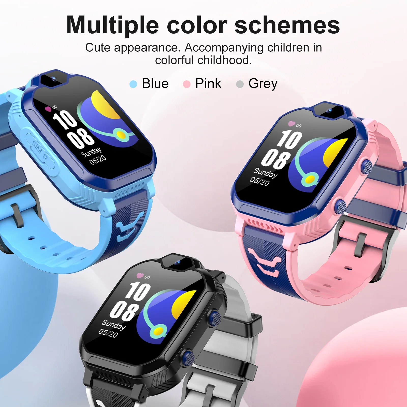 4G Smart Watch Kids GPS WIFI Video Call SOS IP67 Waterproof Child Smartwatch Camera Monitor HD Tracker Location Phone Watch Gift