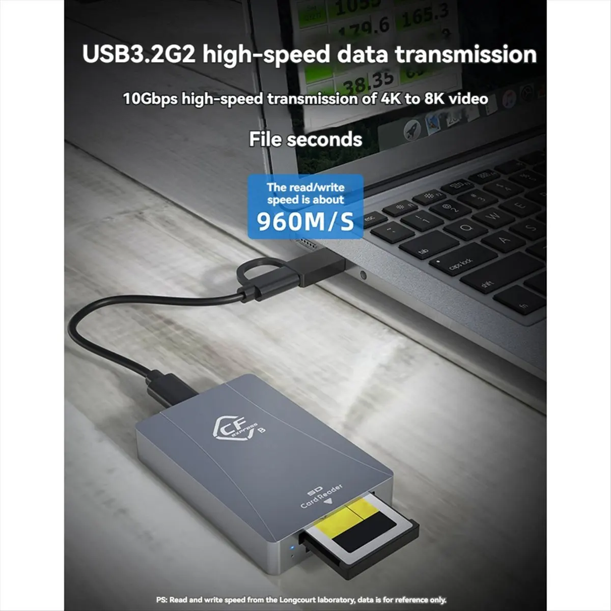 

Картридер HowAA87 CFexpress Type B и SD-картридер USB 3.2 Gen 2 10Gbps, адаптер CFexpress B 2-в-1 с USB-C и USB-A Type B