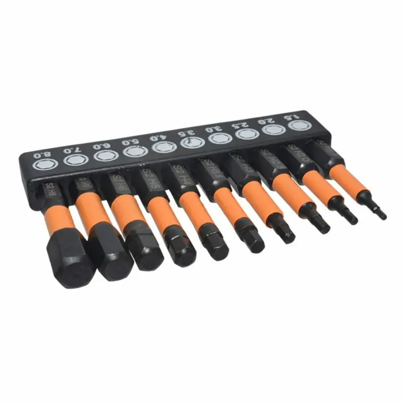 Imagem -02 - Hex Allen Wrench Screwdriver Grupo Brocas Bit Holder Tool Sets Quick Change Bit Holder Hex Head 20 Pcs