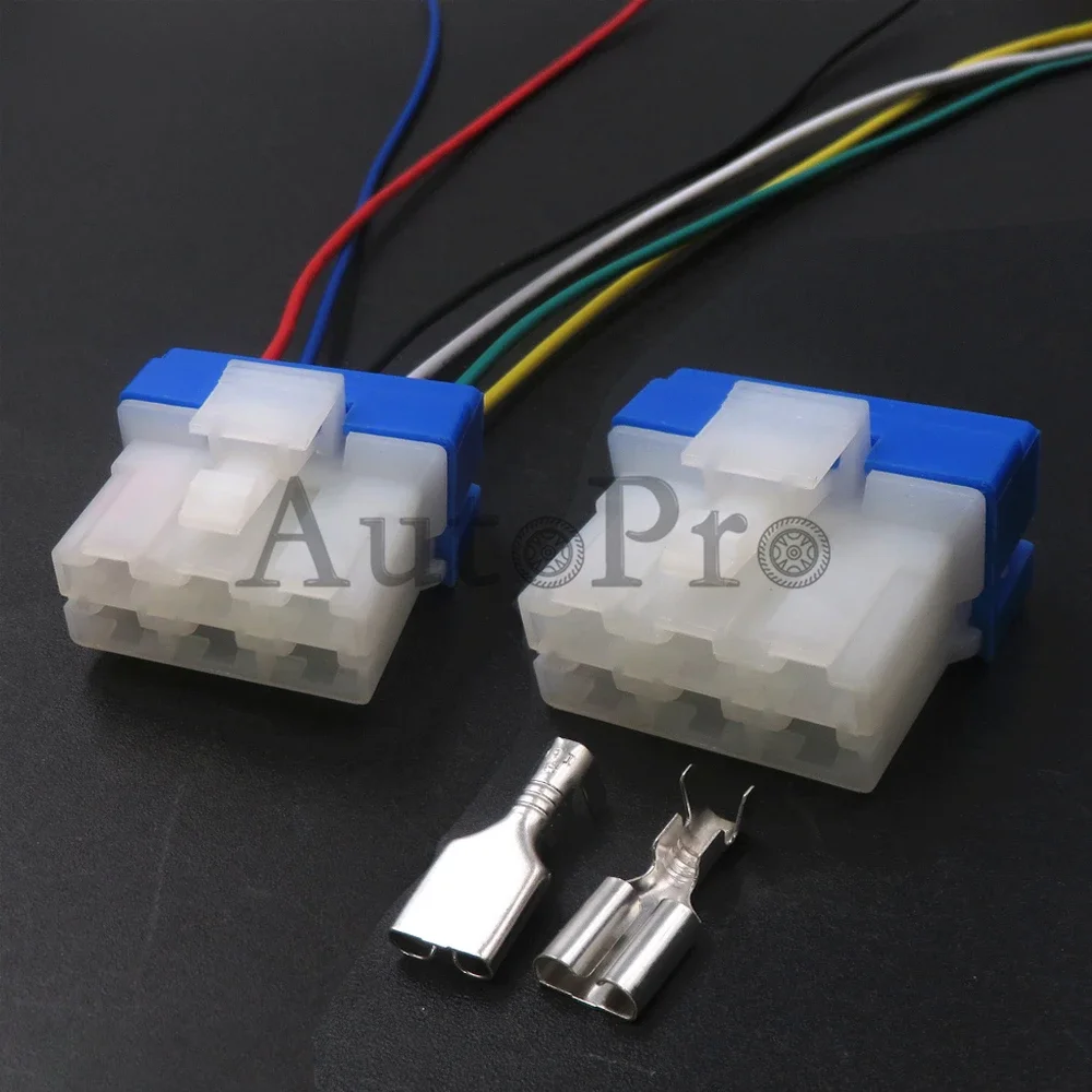 1 Set 6 Hole PH776-06015 AC Assembly AutoBlower Heater Resistance Speed Regulating Connectors PH772-06015 Car Wire Sockets