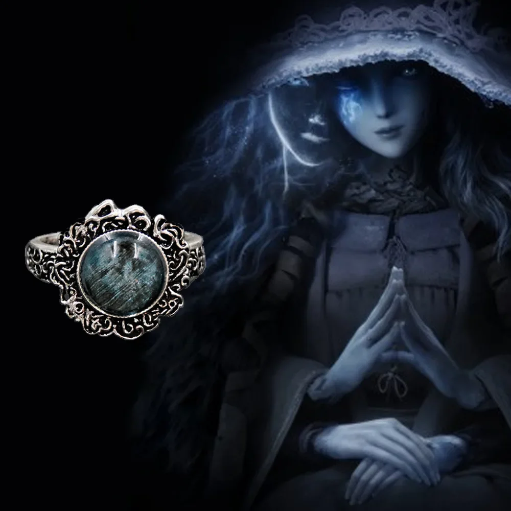 Juego de anillos de Luna oscura para hombres y mujeres, anillo de silbato de Steed Spectral, sortija de Melina, herramienta de Torrent, anillos de dedo ajustables, joyería