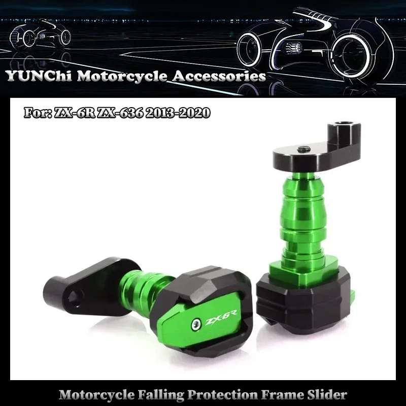 

Motorcycle Falling Protection Frame Slider Fairing Guard Crash Protector For KAWASAKI ZX6R / ZX636 ZX-6R ZX-636 2013-2020