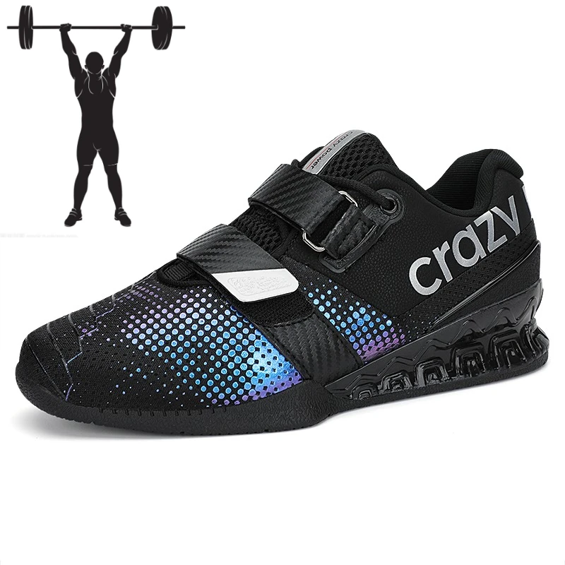 Professional Squat Men's Shoes Indoor Hard Pull Shoes Strength Weightlifting Training Sports Shoes Size 38-45