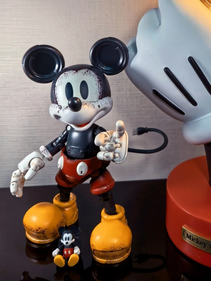 

Genuine Disney Mechanical Mickey Mouse Classic Limited Edition 19.3cm Movable Model Action Figure Anime Peripheral Birthday Gift