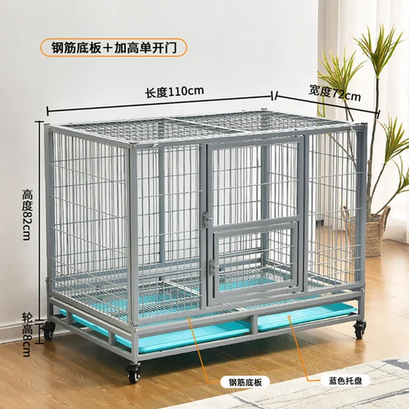 Cage Large Dog Golden Retriever Labrador Indoor and Outdoor Double-door Dogs Cage Small and Medium-sized Dogs Folding Cage Cats