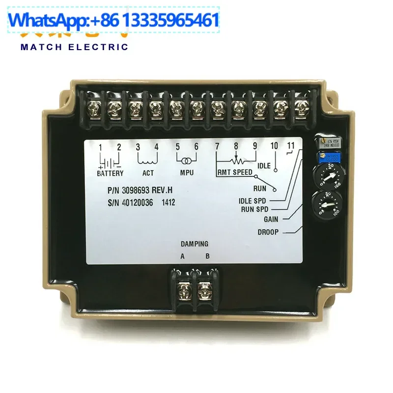 

3098693 Speed Control Board Generator Set Engine Governor Remote Speed Control Module Intelligence