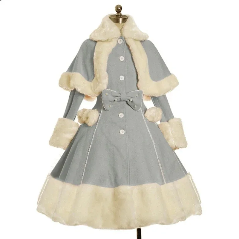 qq 123Christmas Costume European-style Retro Palace Princess Stage Performance Windproof Warm Waist Comfortable Soft Cos