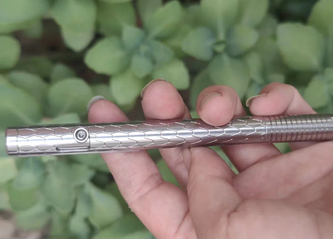 1 Piece  TItanium Allloy Loong  Scales  Pen with Chengguang G5 Refill