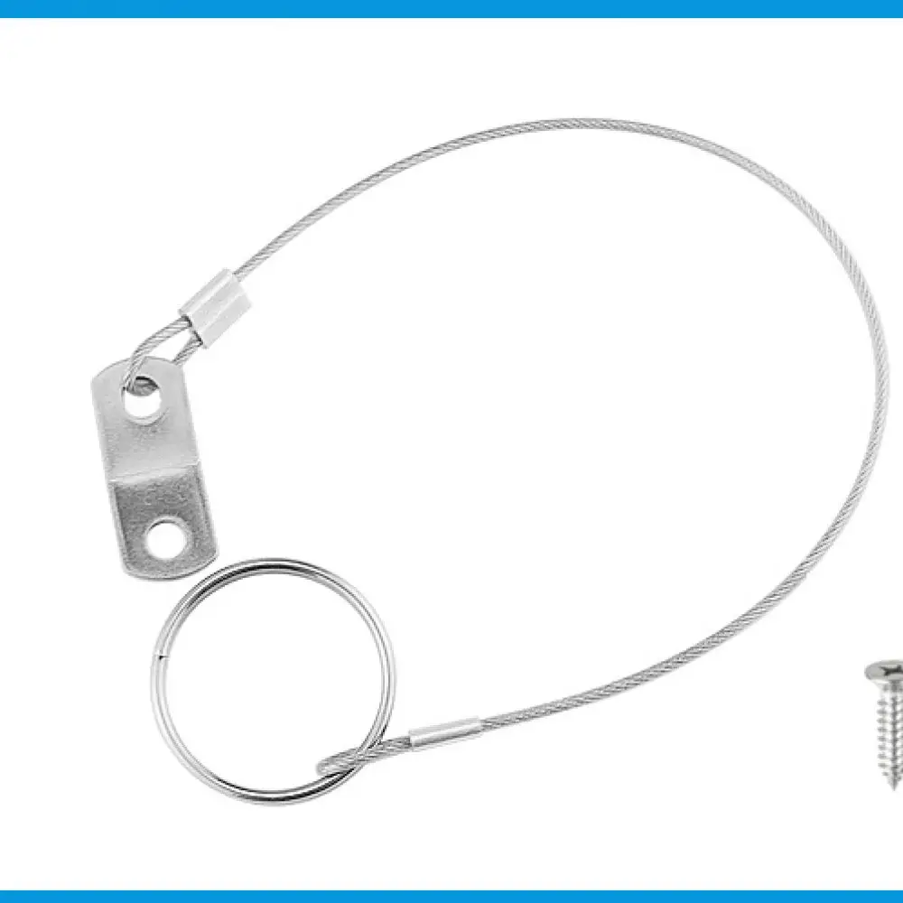 150mm Marine Pin Stainless Steel Anti Loss Lanyard Boat Yacht Hardware Attachment Tether Rope Secure Fastener Deck Fitting