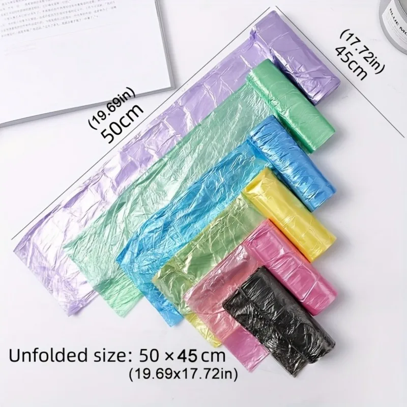 5/10Rolls Thin Garbage Bag 4gallon Disposable Garbage Bag Household Kitchen Restaurant Plastic Storage Garbage Bag