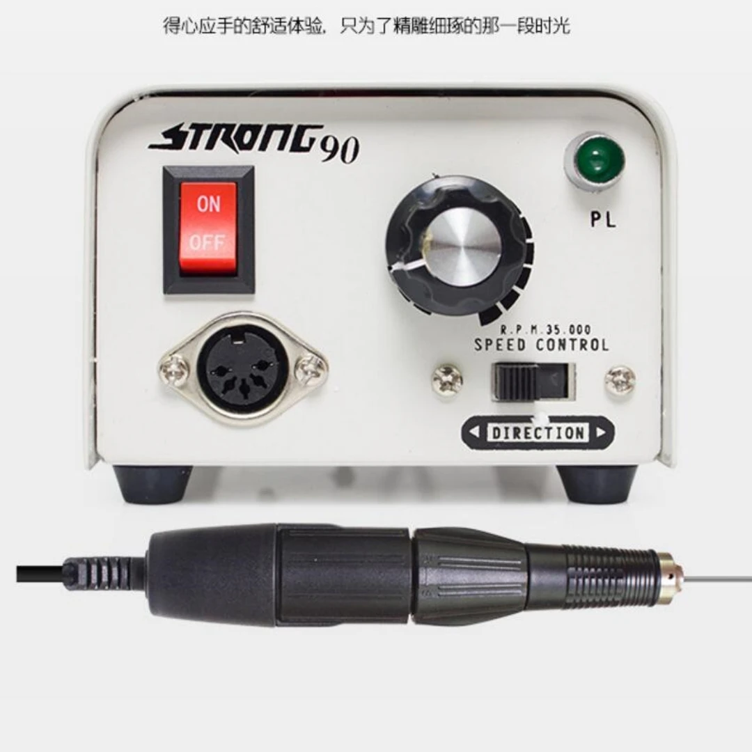 StrongGene- Lime à ongles électrique pour pédicure, 35000 tr/min, 65W, équipement pour salon de manucure, N64.File Cutter