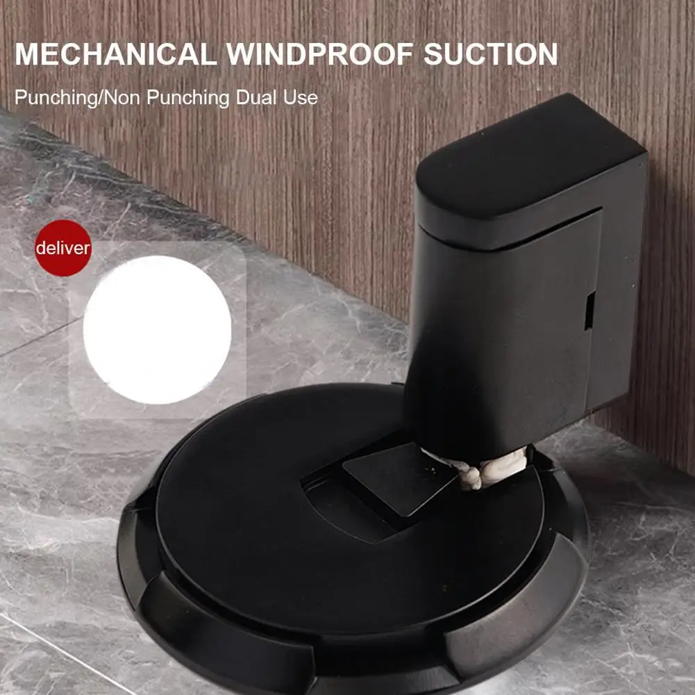 Adjustable Alloy Door Stop Punch-free Strong Magnetic Anti-collision Door Stopper Invisible Bathroom Floor Door Stop