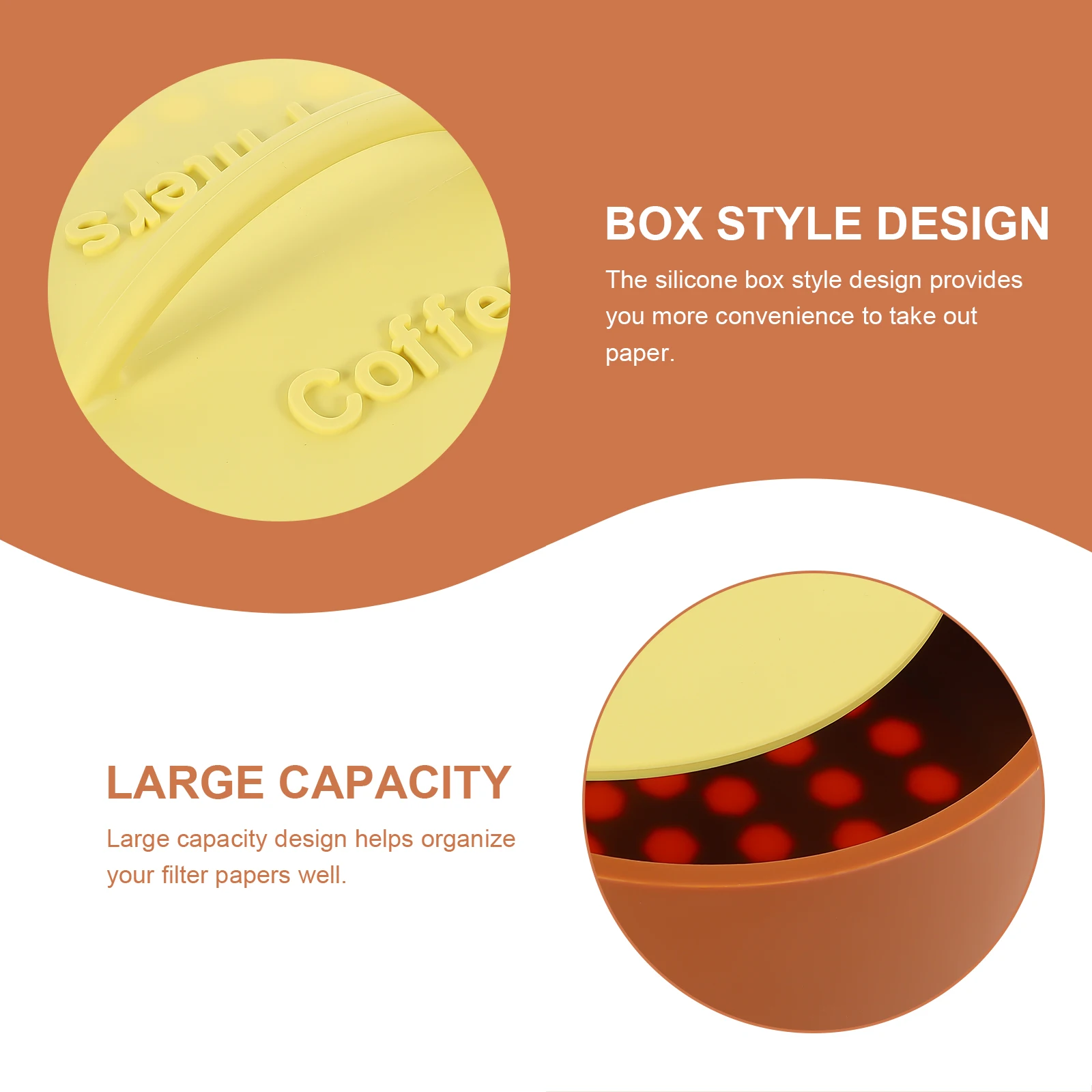 

Filter Paper Storage Box Coffee Holder Filters Screen Stand Holders Container Rack