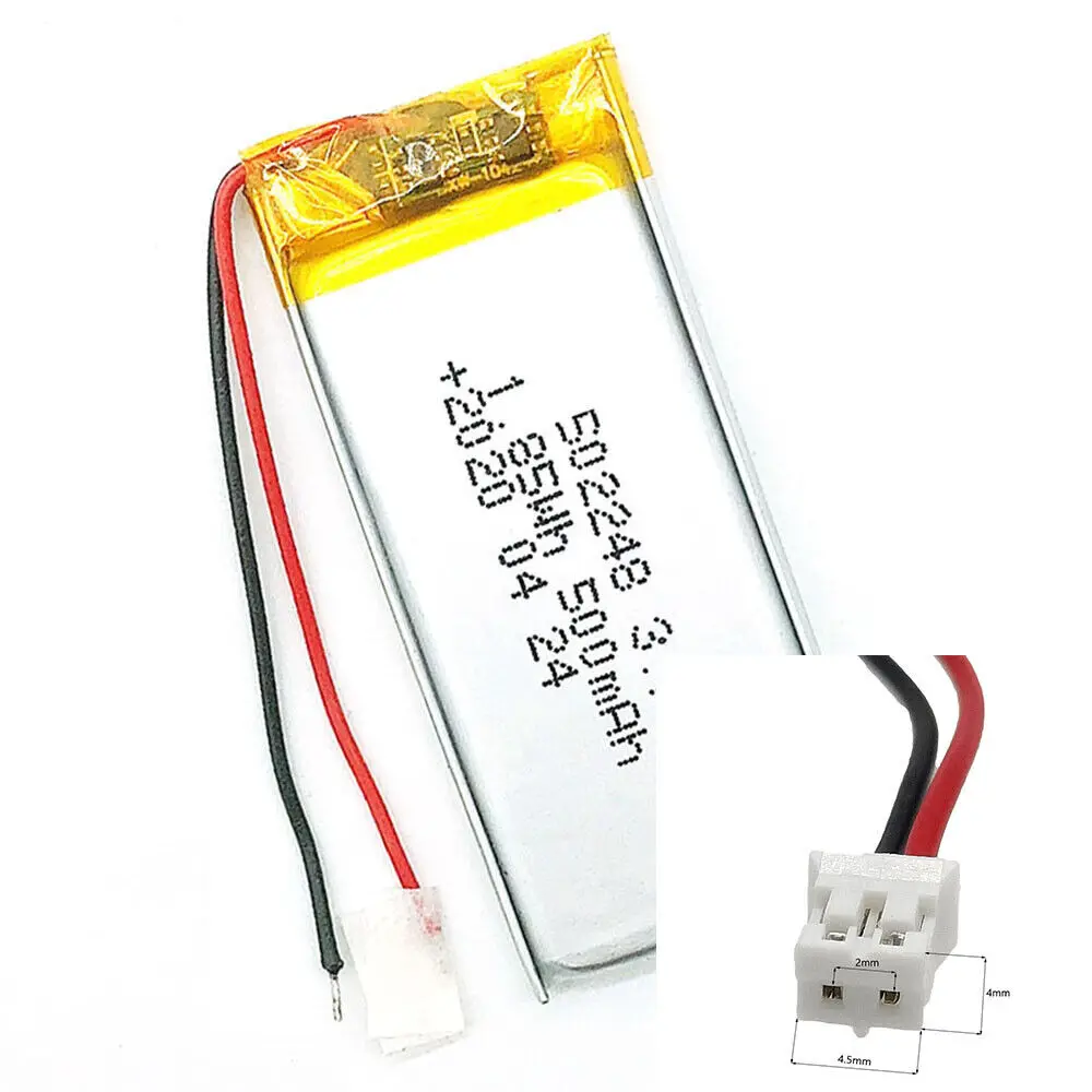 Rechargeable 3.7V 500Mah 502248   Polymer Ion Battery For CAMERA POWER BANK MP3 MOBILE POWER TABLET MP401 GPS ELECTRIC TOYS DVD