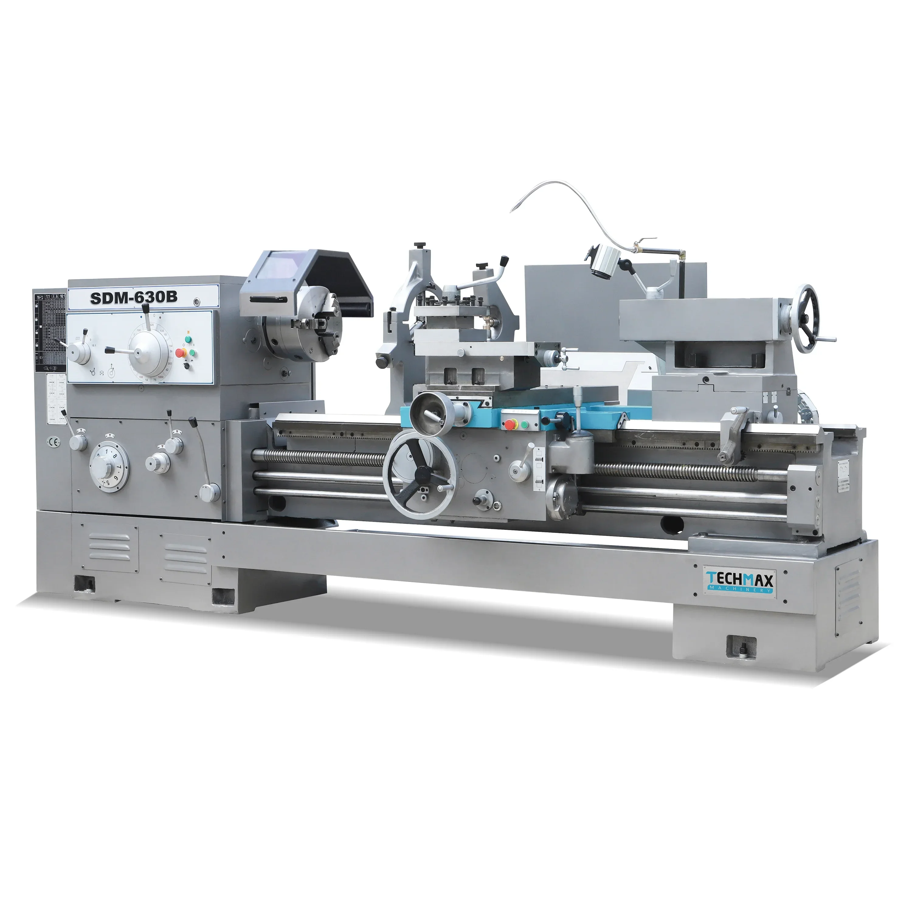 High Rigidity Top Rated 100mm Spindle Bore SDM-630B Manual Metal Lathe Heavy Du ty Lathe Machine