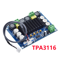 XH-M543 TPA3116 D2 DC 12V 24V 120W*2 Dual Channel Digital Power Audio Amplifier Board 120W X2 TPA3116D2