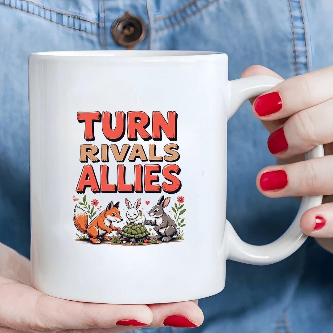 

11oz cartoon animal mug + kids drink cup + Christmas gift + family office cup